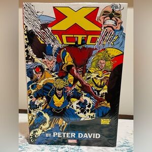 X-Factor Marvel Omnibus Comic Book with Vibrant Cover Art By Peter David